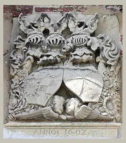 Wappenstein  von 1692 auf Schloss Lembeck - Foto:K.-H. Frie